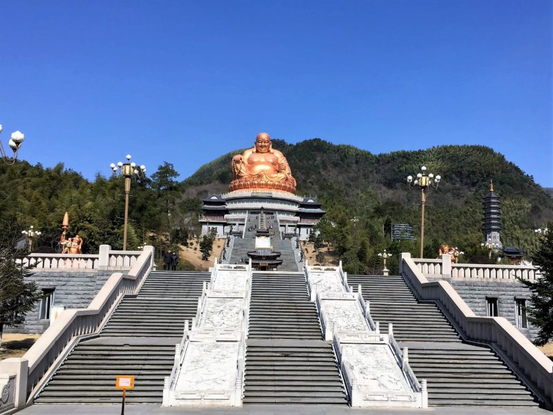Xuedou mountain, Xuedou temple, Buddha Maitreya, temple